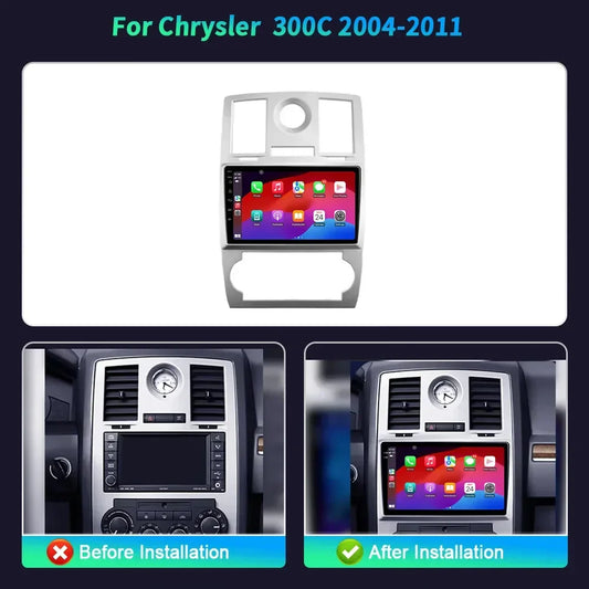 Android 14 For Chrysler 300C 2004-2011 Car Radio 4G GPS BT Carplay Navigation Wireless Bluetooth Carplay Head Unit Touch Screen