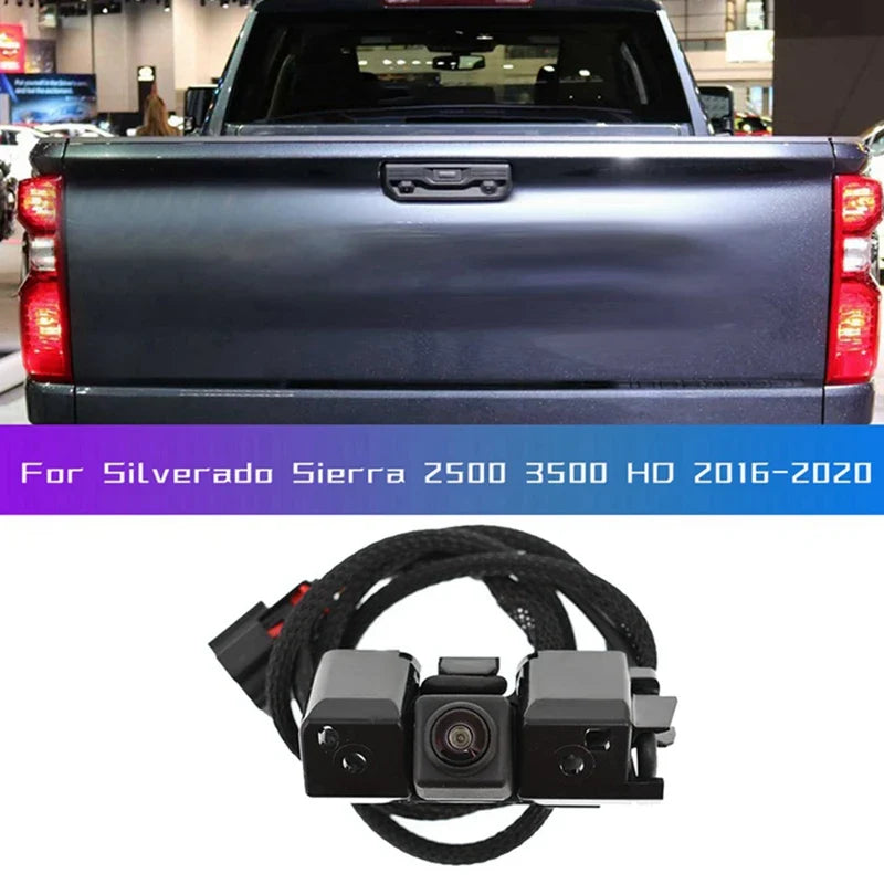 1 PCS Car Reverse Camera Rear View Backup Assist Parking Camera Black ABS For Chevrolet Silverado GMC Sierra 2016-2018 23363727
