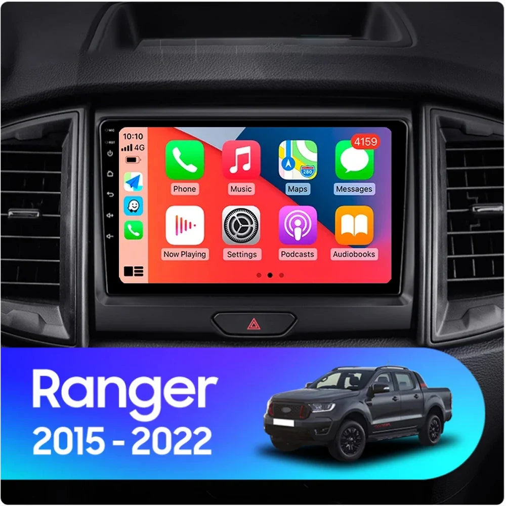 Android 15 Car Radio Stereo QLED Screen For Ford Ranger 2015 2016 2017 2018 2019-2022 GPS Multimedia Carplay Autoradio Head unit