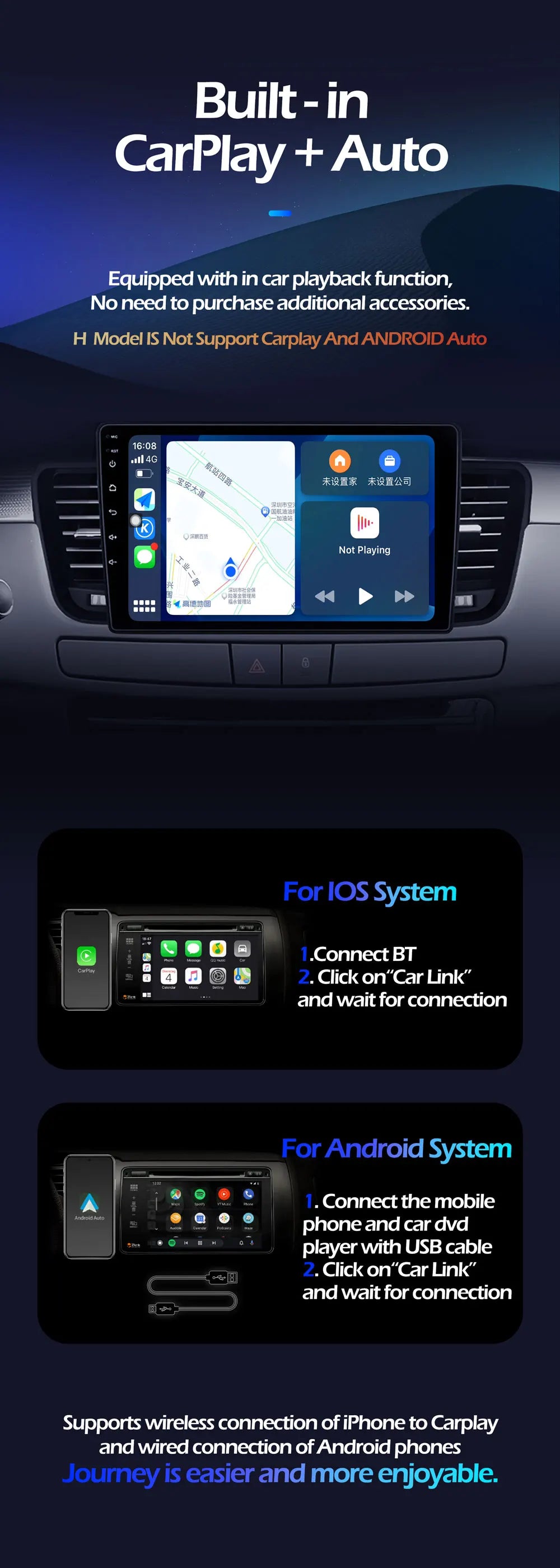 Android Carplay Auto Car Radio For Ford EcoSport Eco Sport 2014-2018 GPS Recorder Multimedia Player 4G+BT DSP