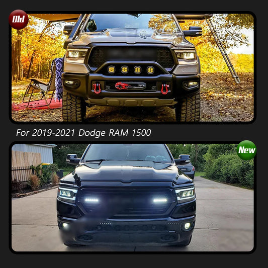 TYPY Car Lights For Dodge RAM1500 Headlight 2019-2021 LED Projetor head Lamp Daytime Running Light Automotive Accessories