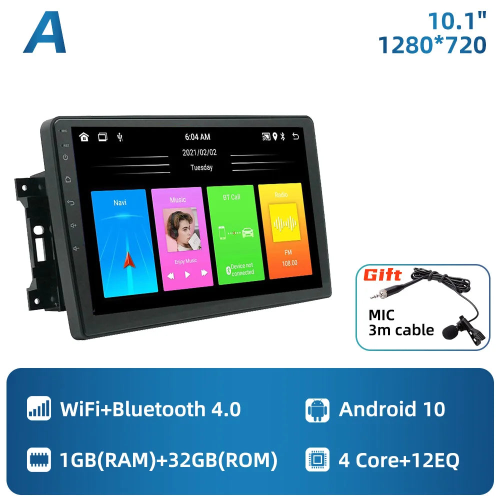 For Dodge Dakota 2009 - 2011 2 Din Android Car Radio Navigation WIFI FM GPS Multimedia Player Autoradio Head Unit Audio Stereo