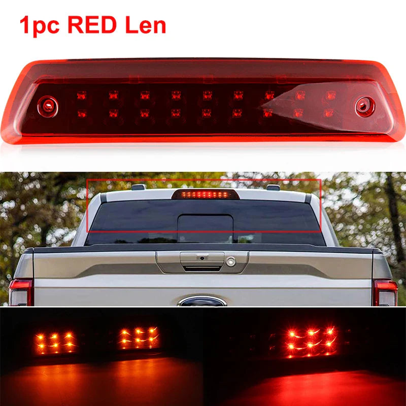 Red/Smoke LED Smoke Third 3rd Brake Light For Ford F150 F-150 2009 2010 2011 2012 2013 2014 Accessories Tail Rear Cargo Lamp