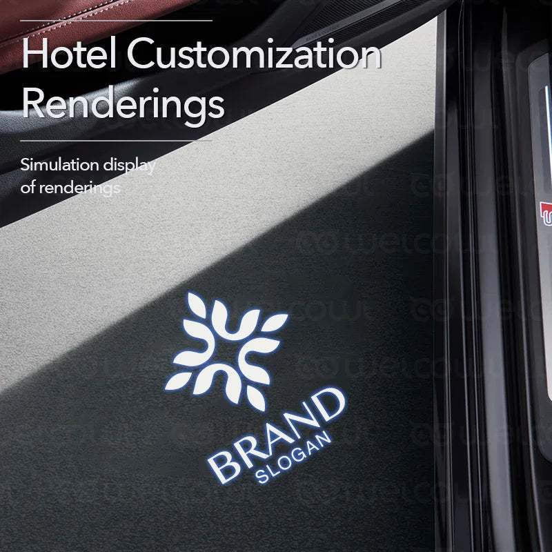 Car Club Door Light Customization Projection Icon Door Welcome Light Design Company Hotel Vehicle Modification HD lamp Glass
