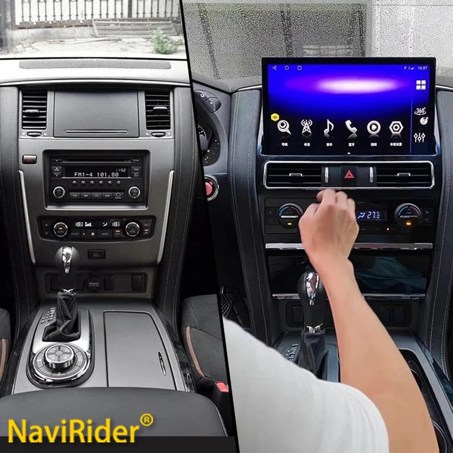 Car Radio For Nissan Patrol Y62 2012-2022 Infiniti QX80 QX56 2010-2022 Android 14 GPS Navi Multimedia Player 4G CarPlay HeadUnit