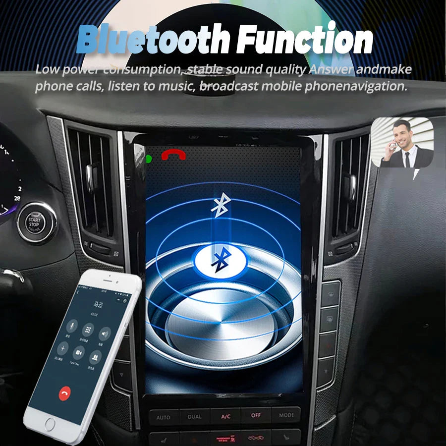 13.6" Android Car Radio For Infiniti Q50 Q50l Q50s Q60 2014-2020 Multimedia Video Stereo GPS Navigation Carplay DSP Head Unit