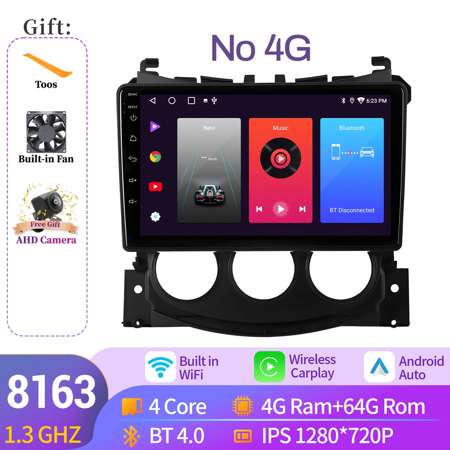 For Nissan 370 Z 370Z 2009-2012 Car Radio Multimedia Player Navigation 4G Wireless BT CarPlay Android 14 7862S 2K QLED Screen