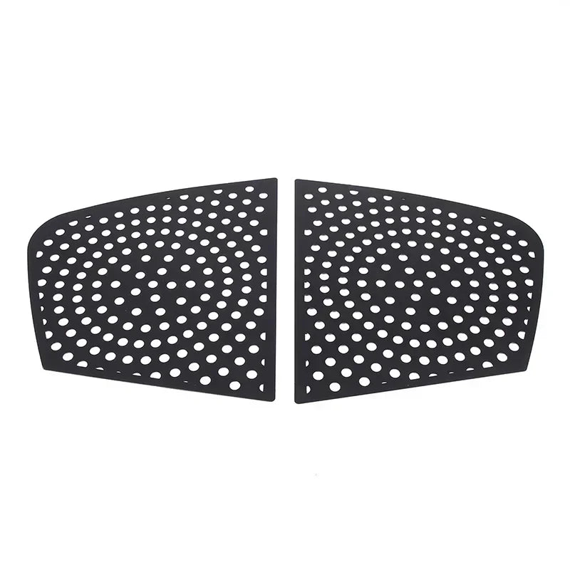 For Infiniti G25 G27 G37 2007-2013 Aluminum Alloy Car Rear Window Triangular Honeycomb Panel Cover Trim Sticker Car Accessories