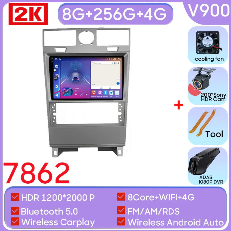 Android13 For Lincoln Navigator 2003 - 2009 Car Radio Video Multimedia Player Navigation Carplay GPS WIFI BT Stereo NO 2din DVD