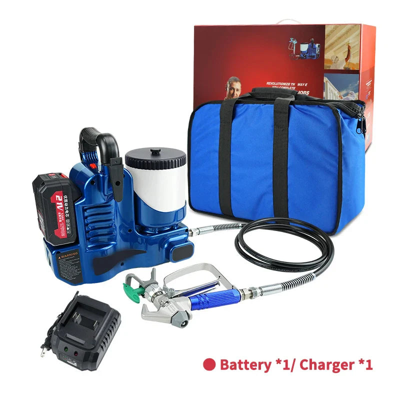 1.2L Airless Paint Sprayer Back Strap Machine Portable Electric Spray Gun Household High Power Paint Airbrush Lithium Battery power tools