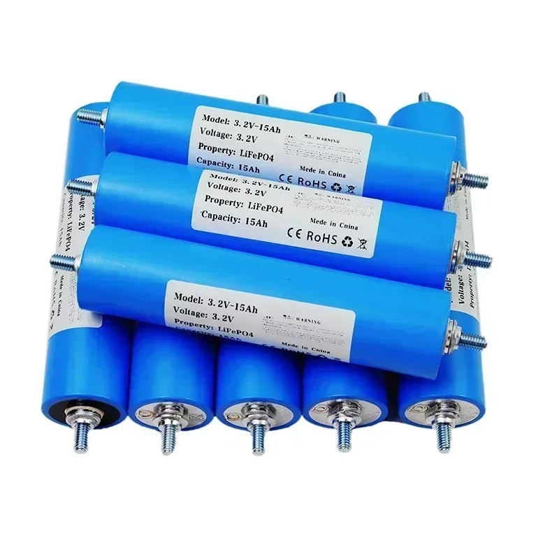 16pcs EVE C33 3.2V 15Ah LiFePO4 Battery Lithium Phosphate Cell for 12V 24V Motorcycle Car motor Modification Inverter batteries