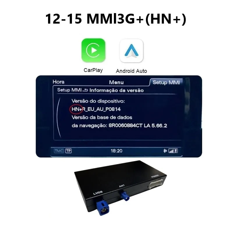 iManAuto Wireless CarPlay Module for Audi A6 A7 2012-2018 Android Auto Interface Bluetooth Audio Rear Camera Car Play
