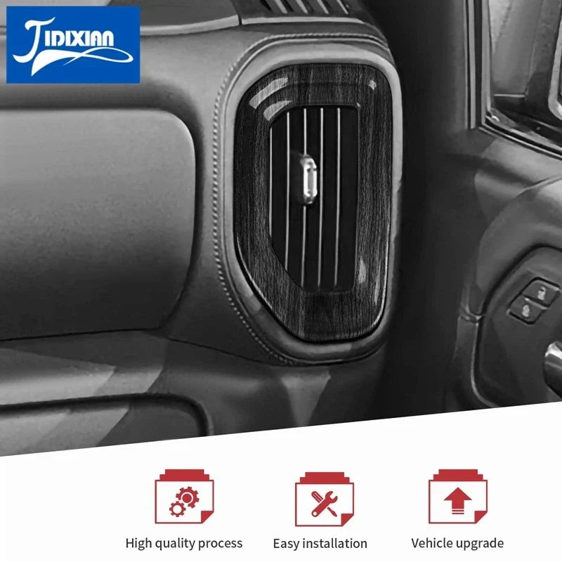 JIDIXIAN fit for Chevrolet Silverado for GMC Sierra 2019 2020 2021 2022 Car Console Air Conditioning Outlet Decoration Cover