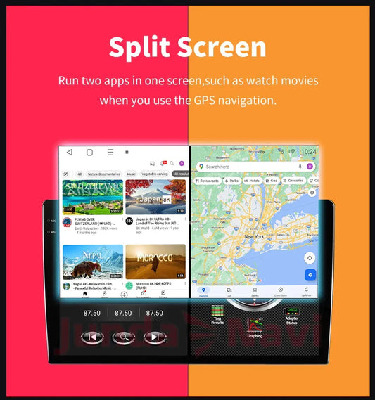 Android 14 Carplay Auto For Jeep Cherokee Commander XK 2005 2006 2007 2008 2009 2010 2011 Car Radio Multimedia Player GPS Stereo