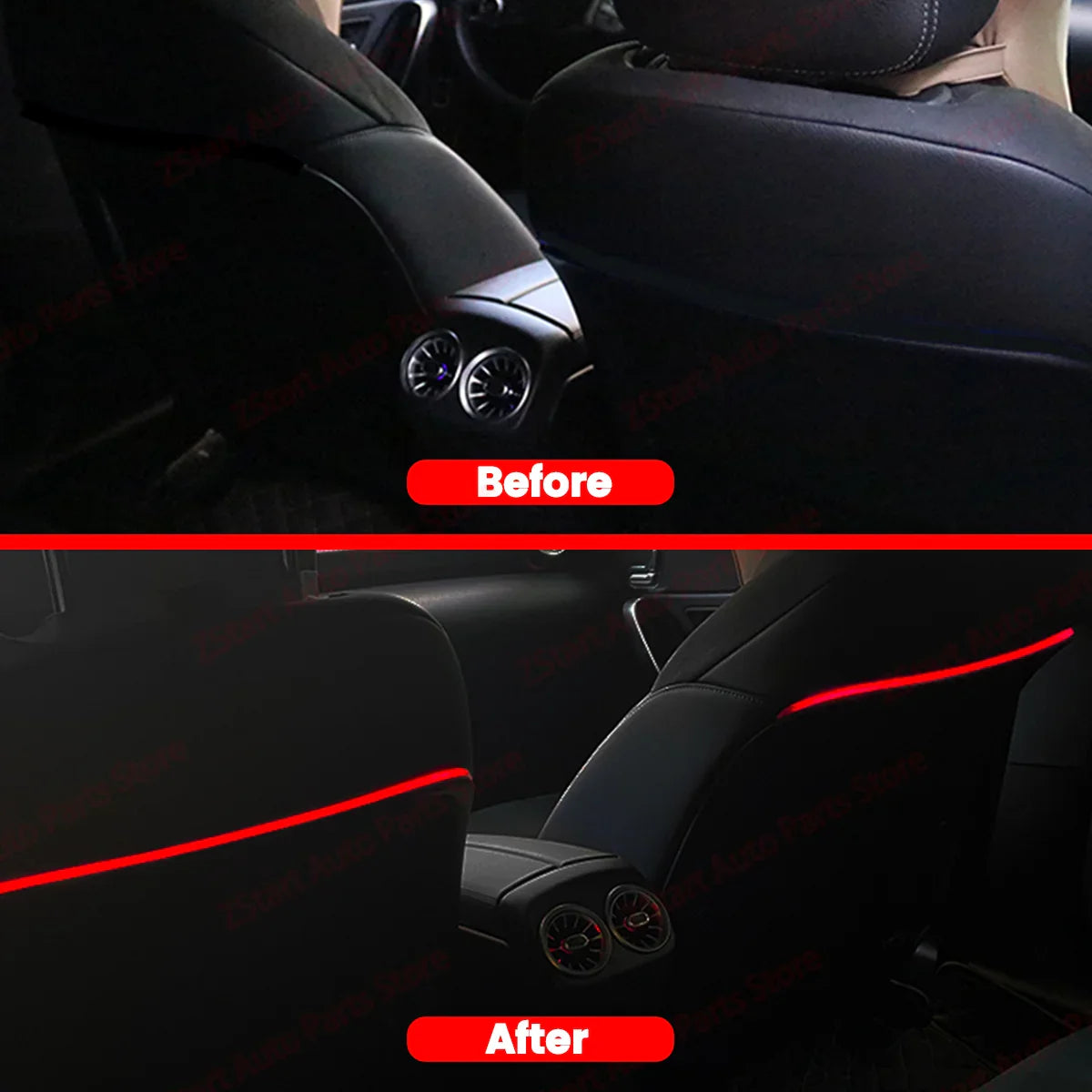 Car Seat Back Ambient Light 256 Colors For Mercedes-Benz W177 CLA GLA W118 W246 GLB B Seat Modified Car Interior APP Control