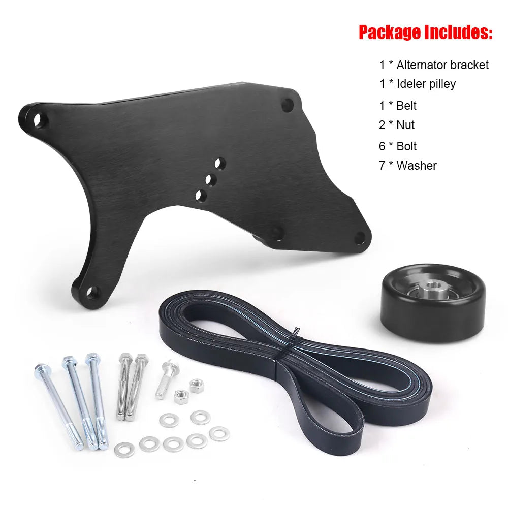 LS Truck Dual Alternator Bracket Kit for GM 1999-2013 4.8L 5.3L 6.0L 6.2L Vortec V8 Engine For Chevy For GMC