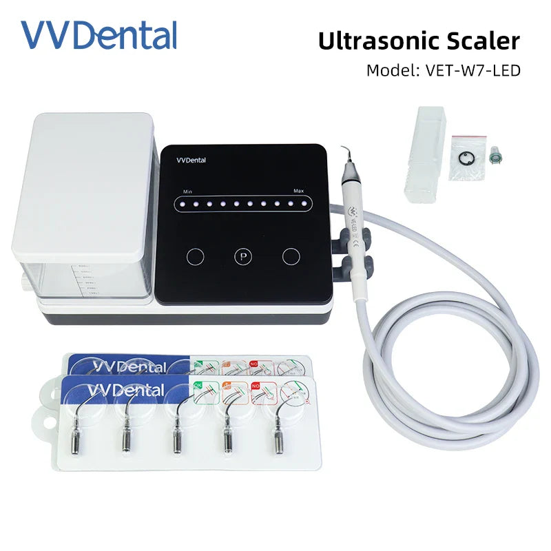 VVDen Ultrasonic Washing Machine Calculus Plaqu Periodontal disease pulpitis VET-W7 LED Plastic P