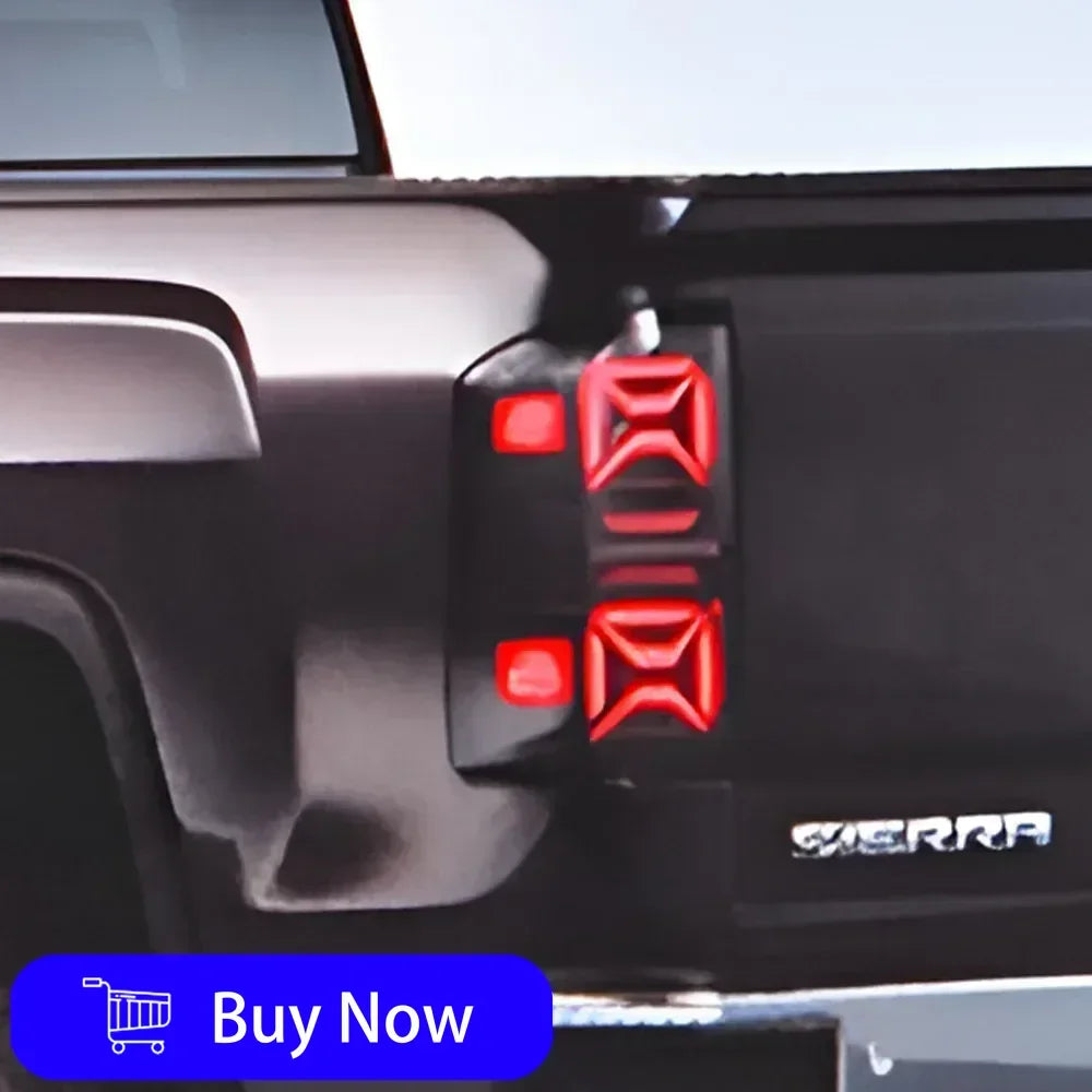 LED Car Taillights Assembly For GMC Sierra 2014-2018 Upgrade Highlight Flashing Signal Light Plug and Play Tools Accessories