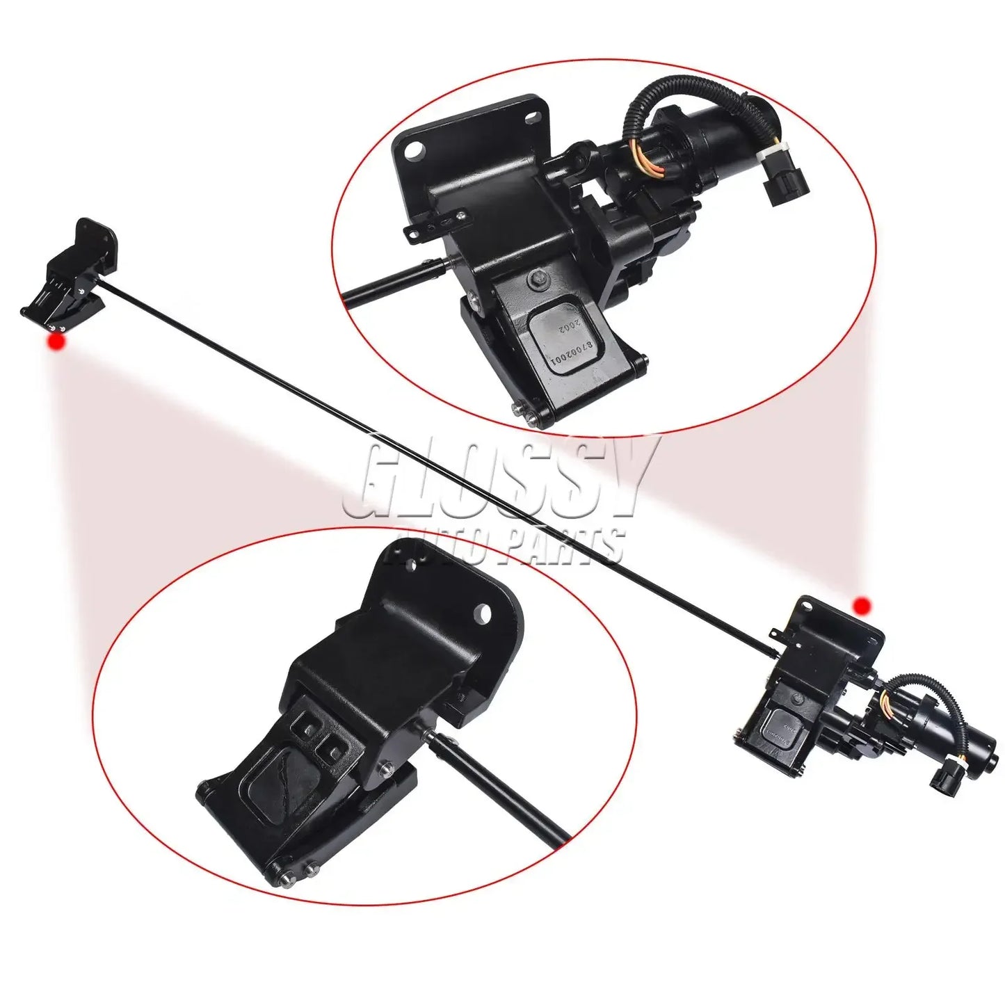 AP03 Left Running Board Motor&Front+Rear Bracket Assembly for Ford Expedition Lincoln