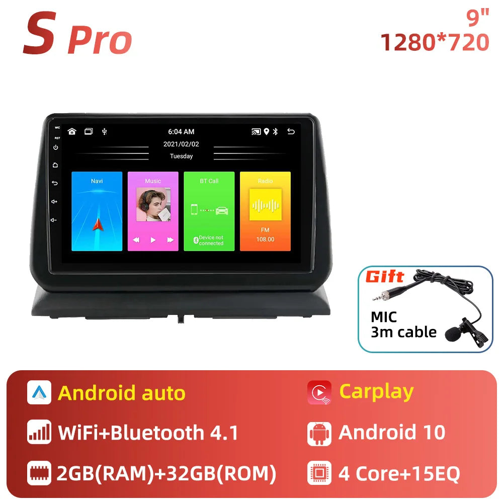 2 Din Android Car Radio for Dodge Nitro 2007-2011 Stereo Carplay Car Multimedia Player GPS Navigation Autoradio Head Unit Auto