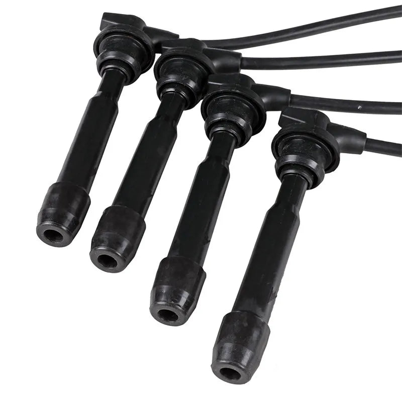 4PCS Spark Plug Wires For Hyundai Elantra Tiburon Tucson For Kia Spectra Spectra5 27501-23B70 27501-23A00 2750123A00 2750123B70
