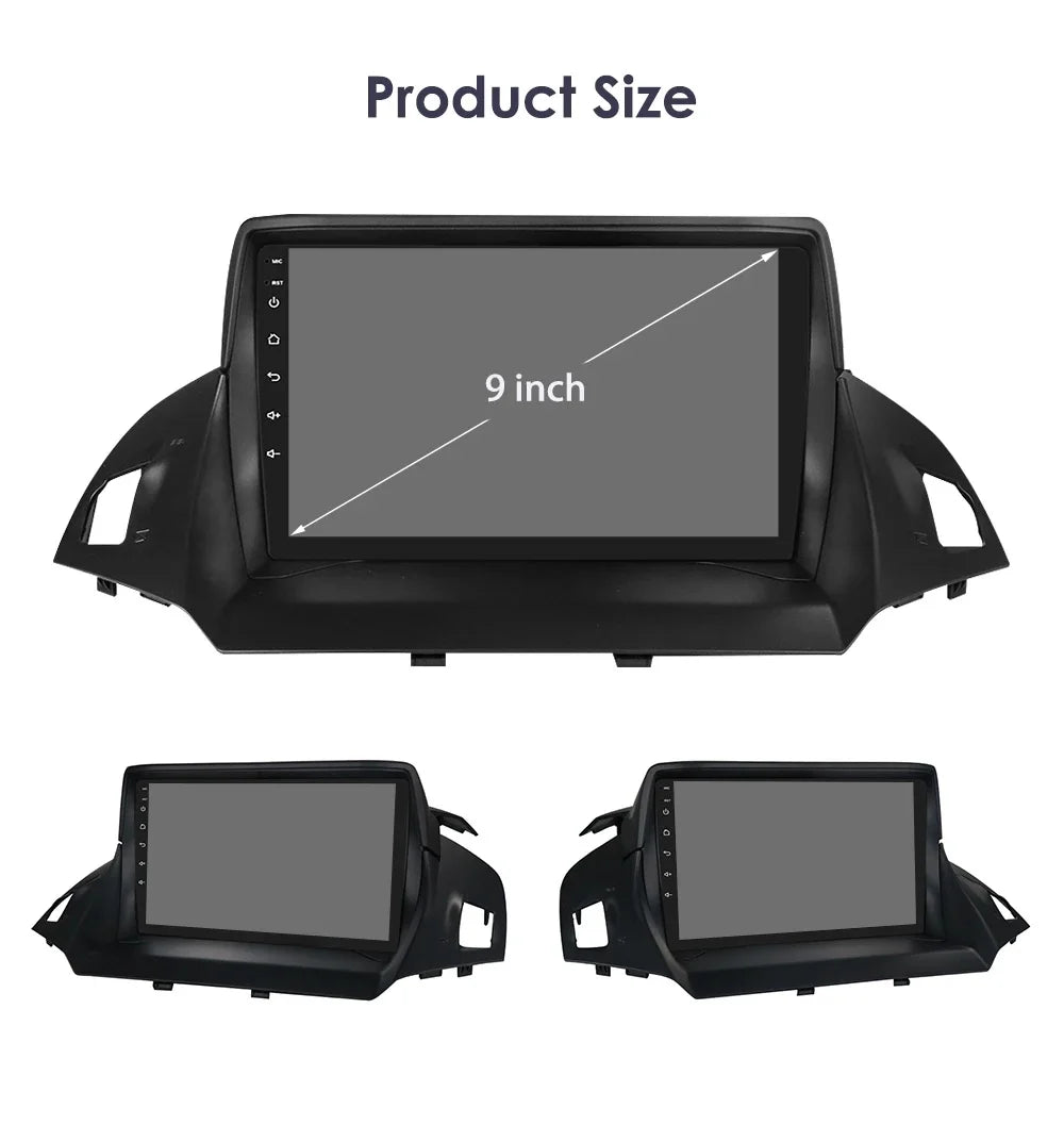 Hizpo 2 Din Android 13 For Ford Kuga 2 Escape 2013 - 2017 Car Radio Multimedia Video Player Navigation GPS 4G Carplay Stereo RDS