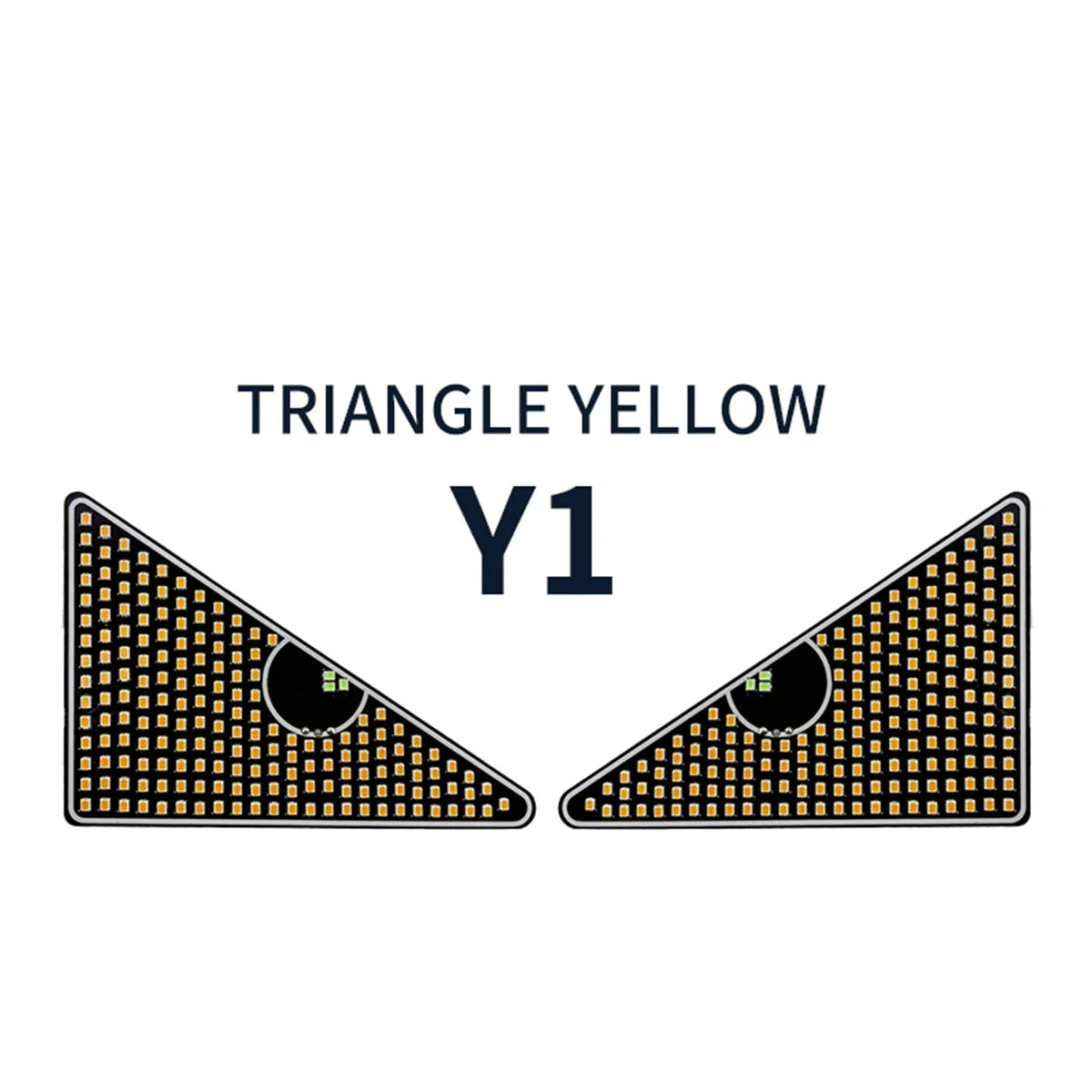 Car Windshield Eyes Animated LED Lamp Dynamic Devil Eye Light Triangle and Semicircle Funny Eye Light Universal 11 Model