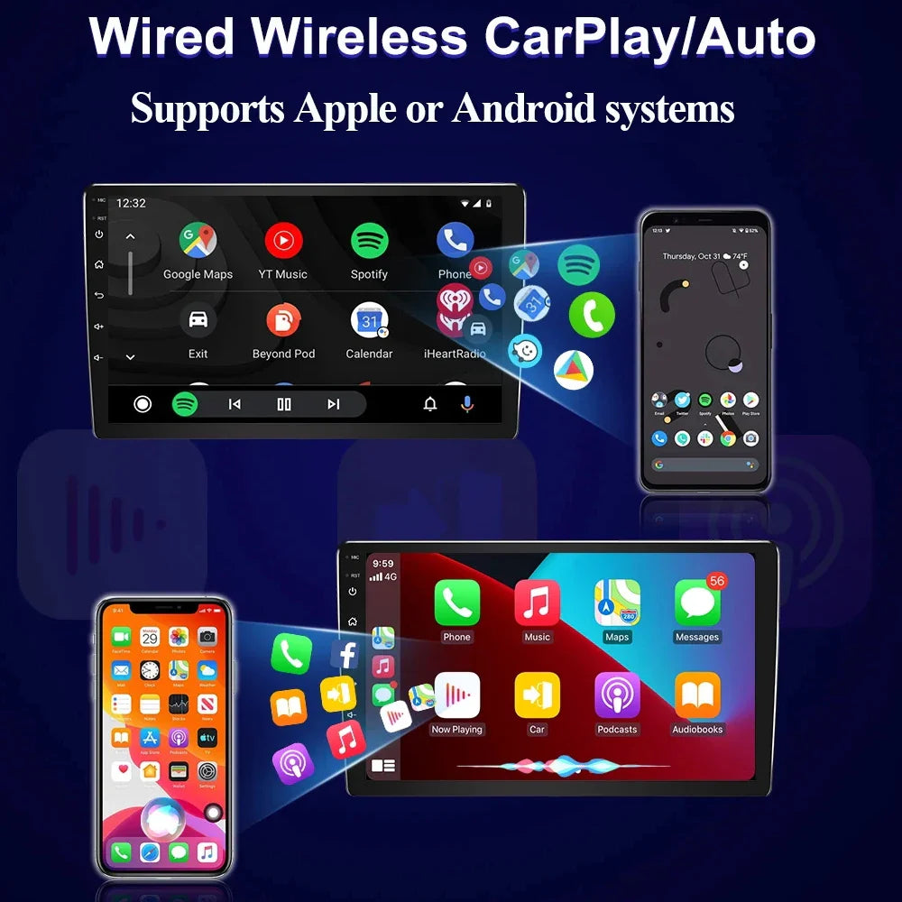 Wireless Android Auto Carplay For Dodge Dart 2012-2016 Car Multimedia Player 5G Wifi GPS Intelligent System 8 core Touch Display