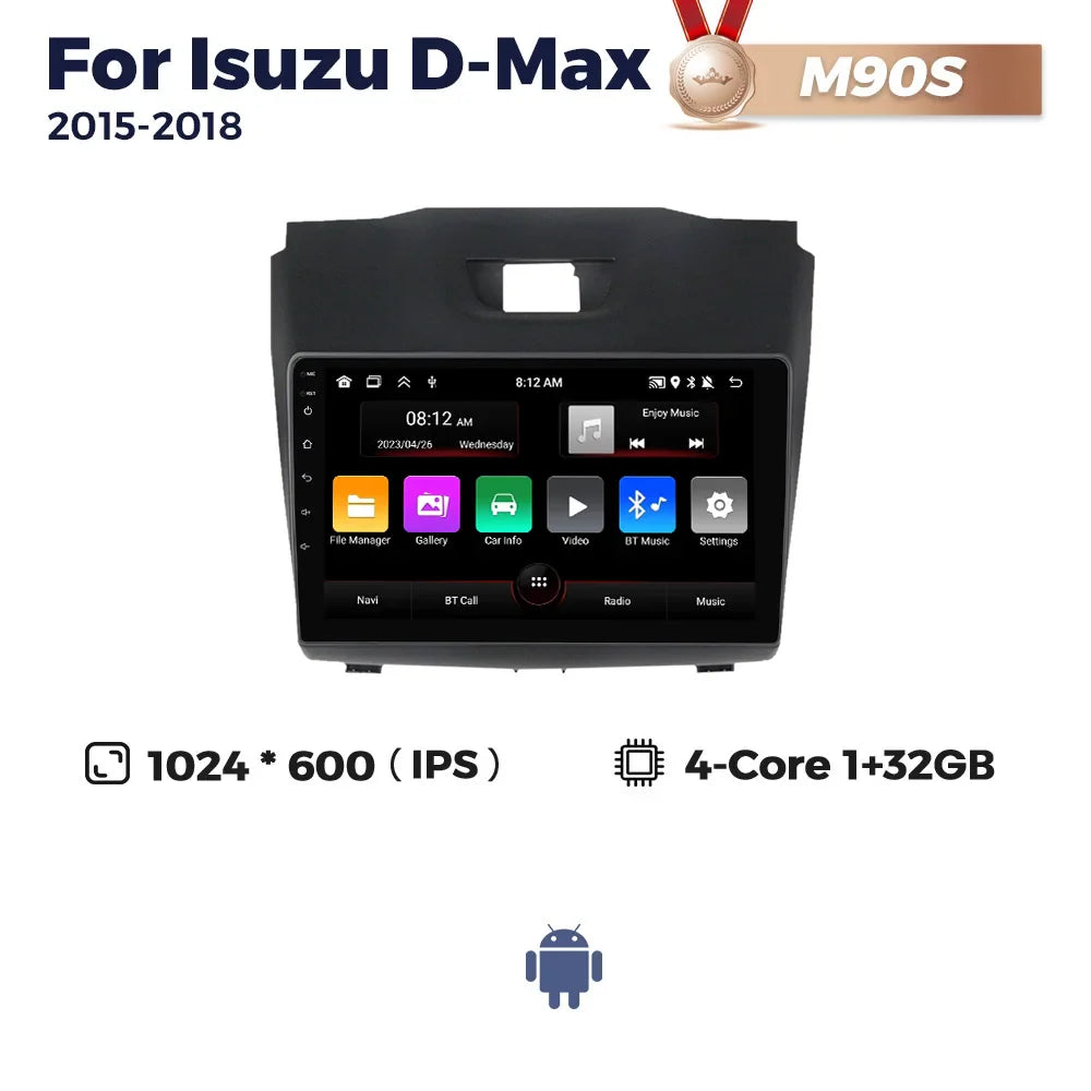 Android Car Radio Multimedia Player For Chevrolet TrailBlazer 2 S10 Holden Colorado For Isuzu D-Max DMAX Carplay Navigation GPS