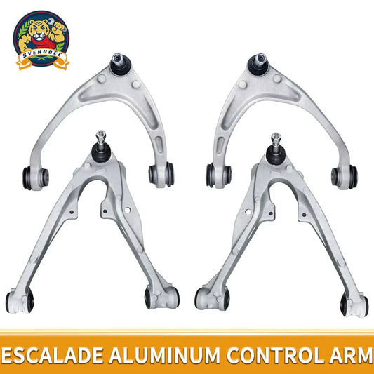 Svenubee 4Pcs Front Upper Lower Control Arms Suspension Sets for Cadillac Escalade Chevrolet Silverado 1500 GMC 2014 2015 2016