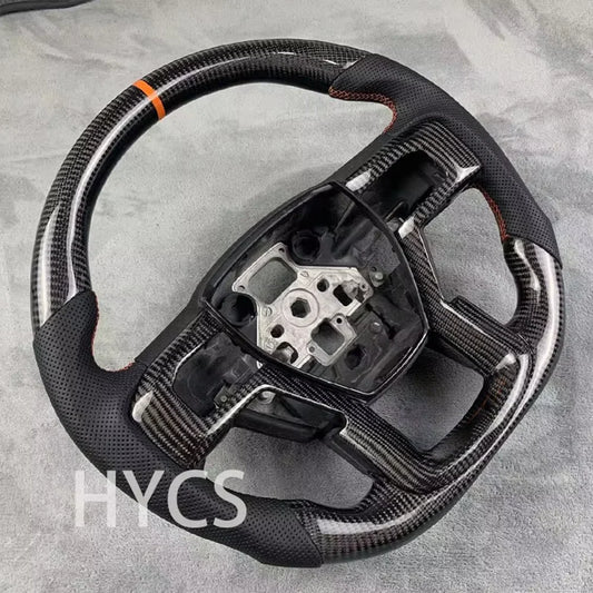 for Ford Raptor F150 2017 2022 2018 2019 2020 Carbon Fiber Heated Steering Wheel Car Carbon Accessories