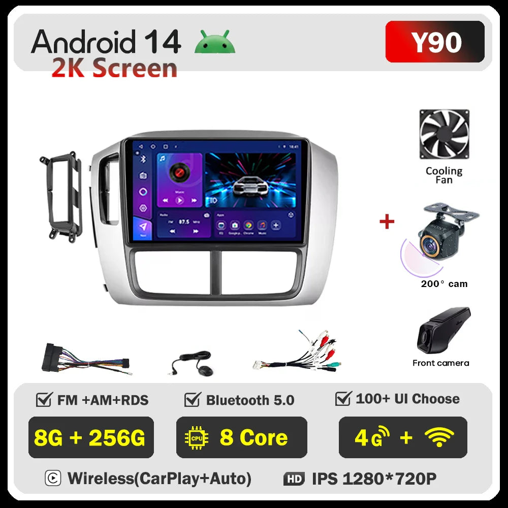 Car Android For Honda Pilot 1 2005 - 2008 Stereo Auto Mirror Link Rear Camera Multimedia Player GPS Navigation Dash Cam Wifi 5G