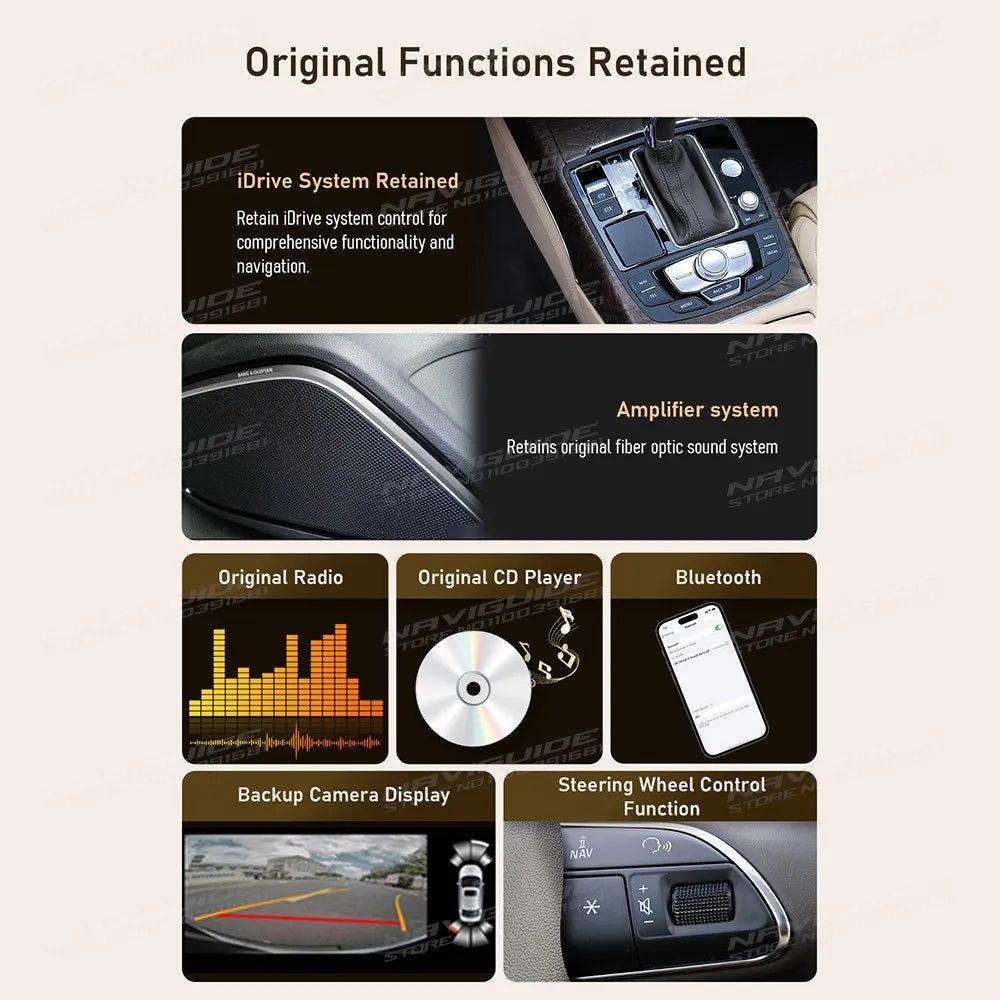 14.9" Android14 Car Radio For Audi A6L 2012-2018 Car Multimedia Player Wireless Carplay Android Auto Smart car system Navigation