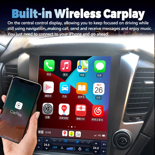 12.1" Android Multimedia Player For Chevrolet Tahoe Suburban GMC Yukon 2015-2020 Stereo Carplay Car GPS Navi Autoradio Head Unit