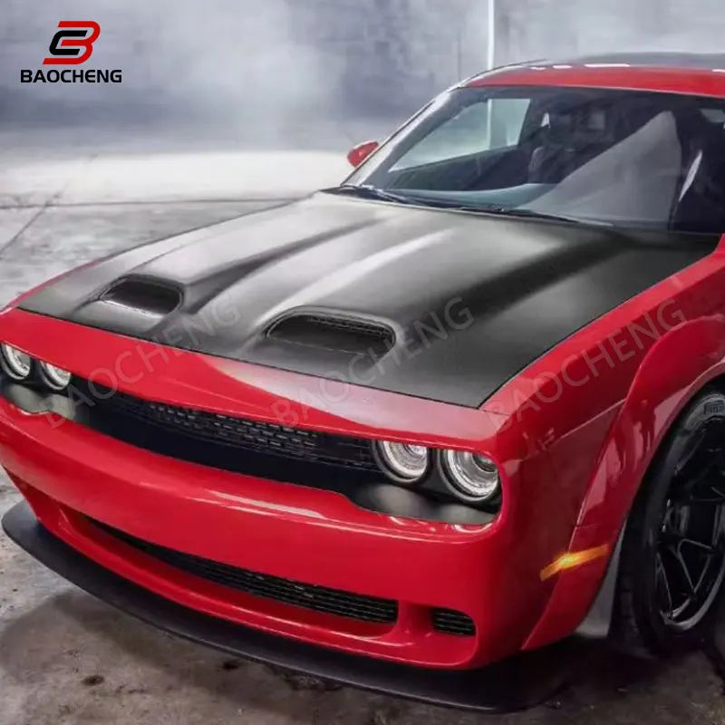 Carbon Fiber for Dodge Challenger 2019 Hellcat Style Perfect Quality Car Hood Engine Bonnet OEM Style Car Parts