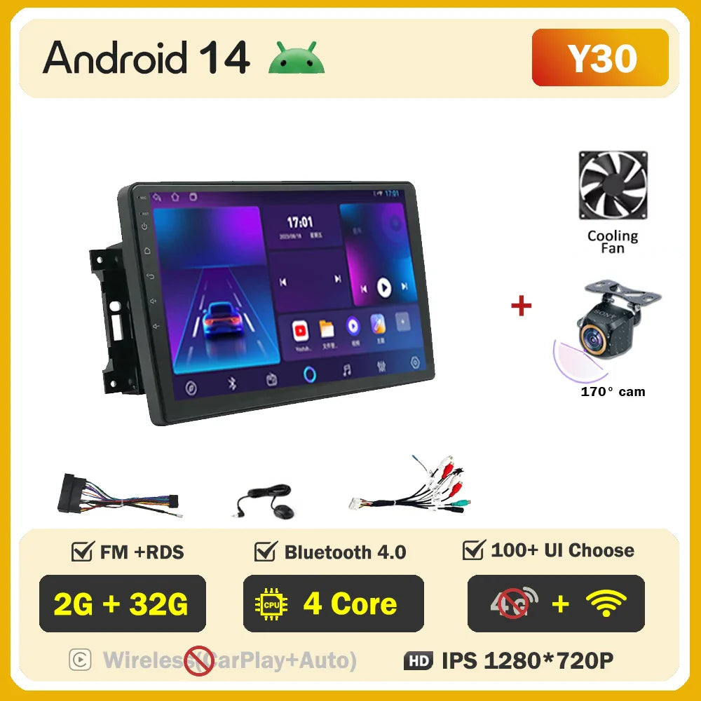 Android Car Radio For Dodge Nitro 2007 - 2011Wireless Carplay Android Auto Car Multimedia Player GPS Navigation DSP RDS BT