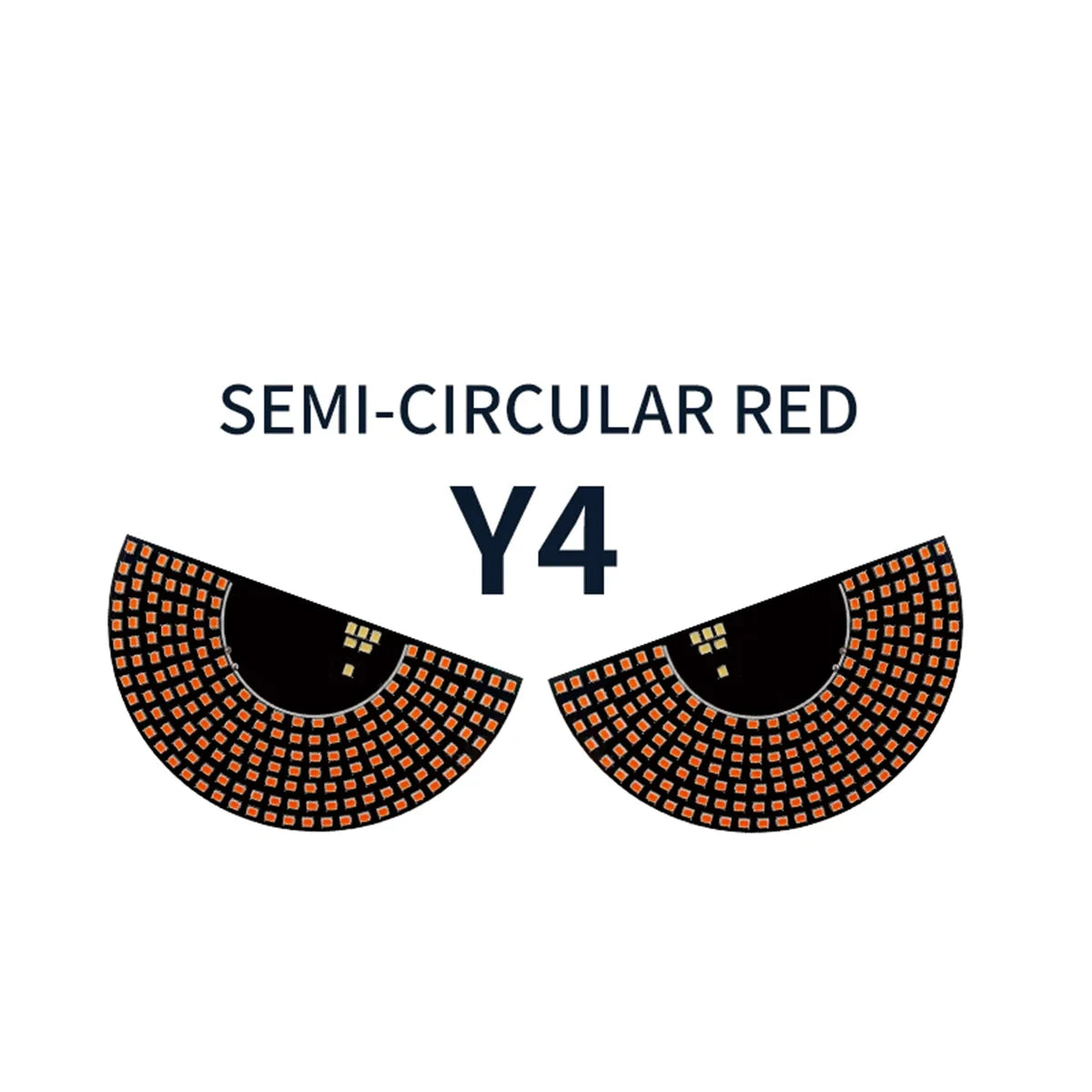 Car Windshield Eyes Animated LED Lamp Dynamic Devil Eye Light Triangle and Semicircle Funny Eye Light Universal 11 Model