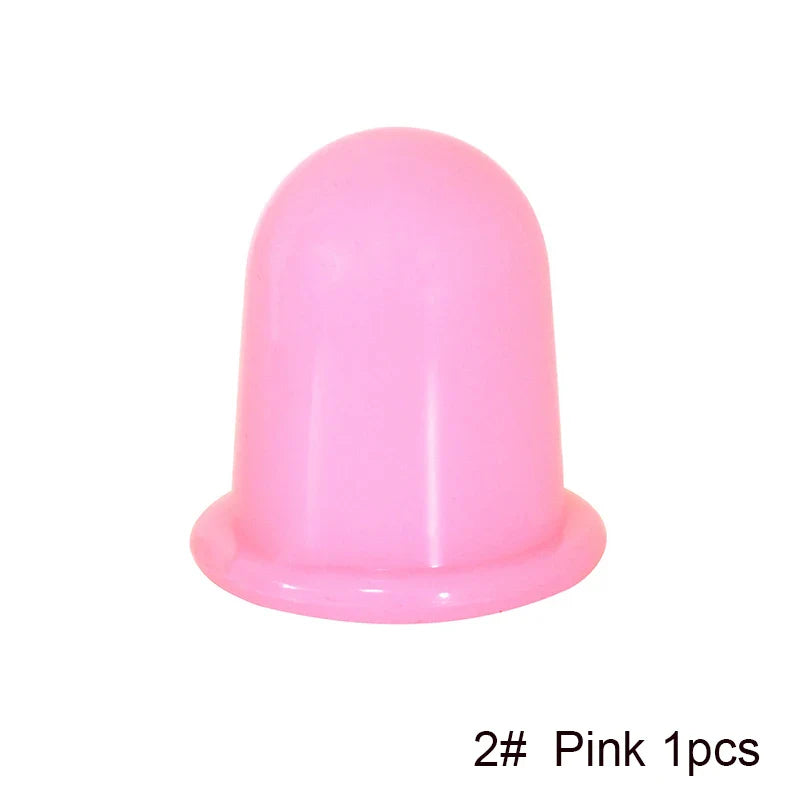 Hotsale Silicone Jar Vacuum Cuppings Can for Body Fack Facial Massage Tool Suction Cans Anti Cellulite Cups Set Health Care Tool
