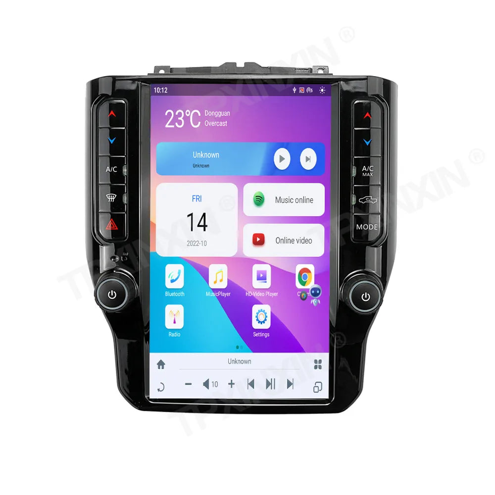 For Dodge Ram 1500 2500 3500 4500 2018 - 2022 Android Car Radio Multimedia Video Player Wireless Carplay Autoradio Stereo GPS