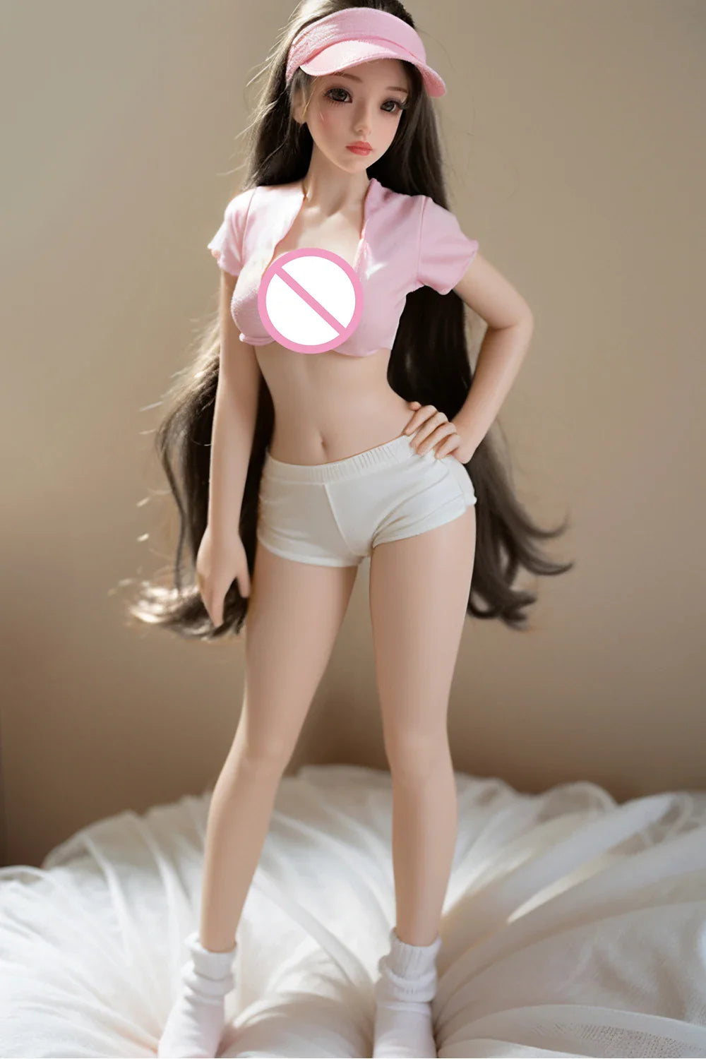 60cm Full Body Solid Silicone Doll Small Real Soft Action Figure Display