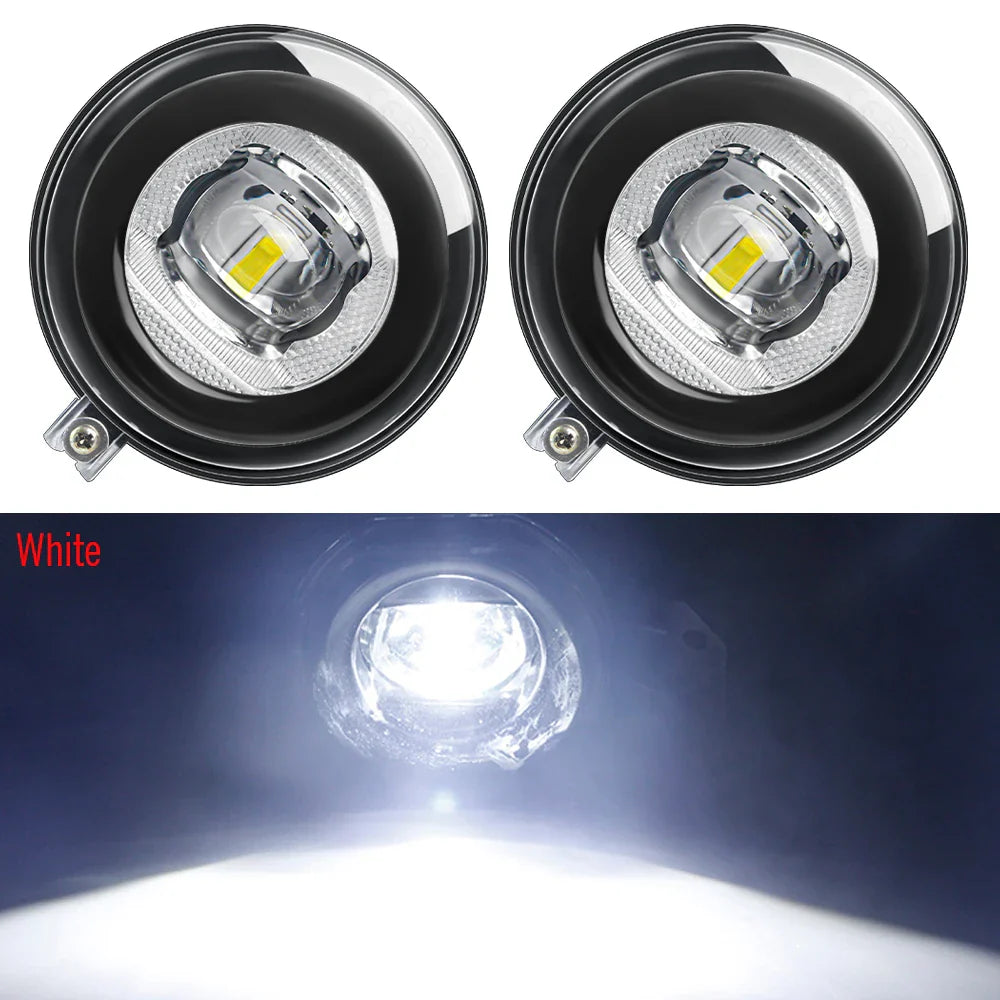 2 Pieces LED Fog Light Assembly Angel Eye DRL For Dodge Nitro 2010 2011 Car Front Bumper Fog Daytime Running Lamp High Bright