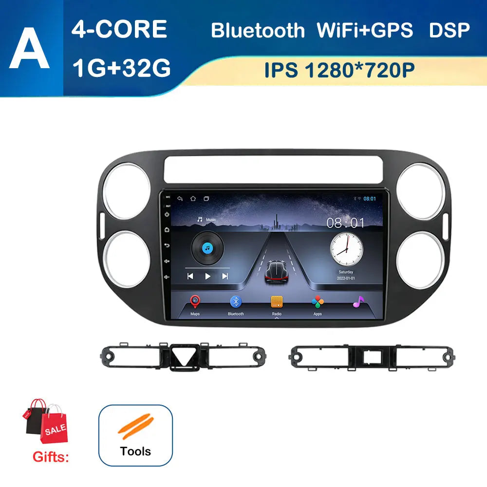 for VW Volkswagen Tiguan 1 NF 2006 - 2016 Car Multimedia Radio Player Android OS GPS Navigation Wireless CarPlay 4G Cooling Fan