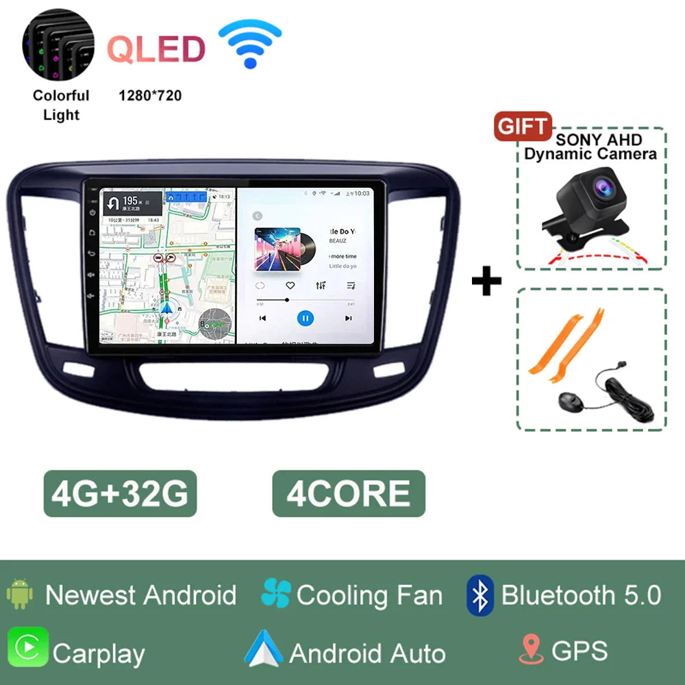 For Chrysler 200 200C 2015 - 2019 Android 14 Radio Video Player Car Autoradio Multimedia Screen Stereo Carplay Navigation