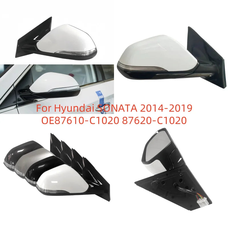 For Hyundai SONATA 2014-2019 Auto parts Electric With turn signal  rearview mirror 5-10-wire assembly OE87610-C1020 87620-C1020