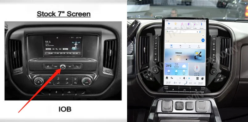 NEW 14.4" Tesla Style Screen For GMC Sierra Chevrolet Silverado 2014-2019 Car Multimedia Radio Player,stereo Android dash Unit