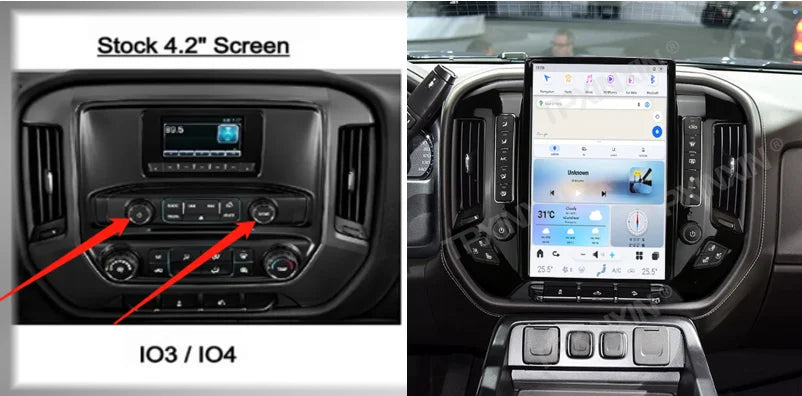 NEW 14.4" Tesla Style Screen For GMC Sierra Chevrolet Silverado 2014-2019 Car Multimedia Radio Player,stereo Android dash Unit
