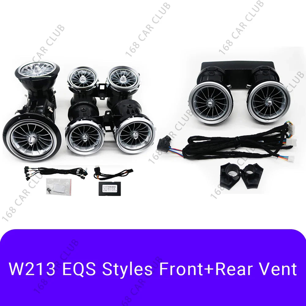 LED Air Vents 3D/4D Rotate Tweeter Speaker For Mercedes Benz W213 W238 E53 E63 E-Coupe Car 64 Colours Lnterior Decorative Lights
