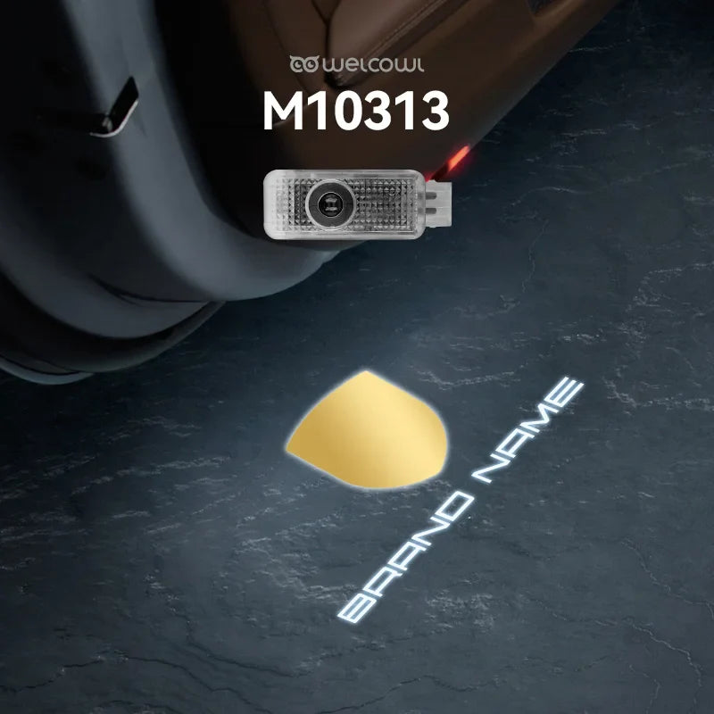 2pcs Car Door Light Customized Icon For Cayenne Macan 911 Boxster 718 Taycan Panamera HD Laser Led Welcome Lamp Accessories