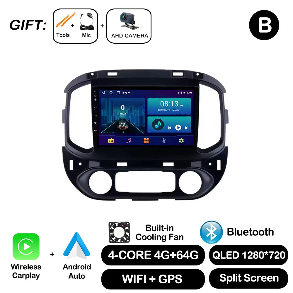 Android Auto For Chevrolet Colorado Sierra GMC 2014 - 2018 Car Radio Video Multimedia Player BT WiFi GPS Navigation Touch Screen