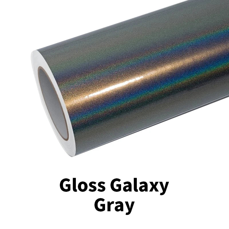 Holographic Gloss Galaxy White Vinyl Wrap film wrapping film bright 152*18m quality Warranty covering film voiture